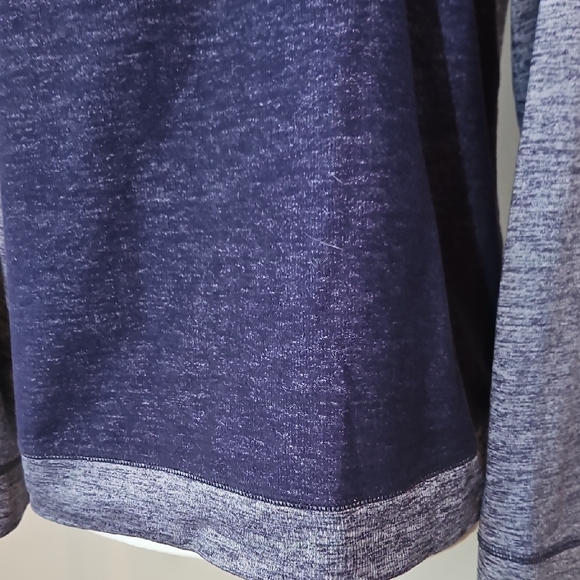 Vera Bradley Blue Lace-Up Hoodie Floral Hood Lining Size M - Picture 7 of 10